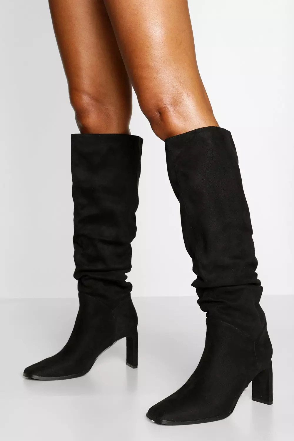 Flat best sale heel boots