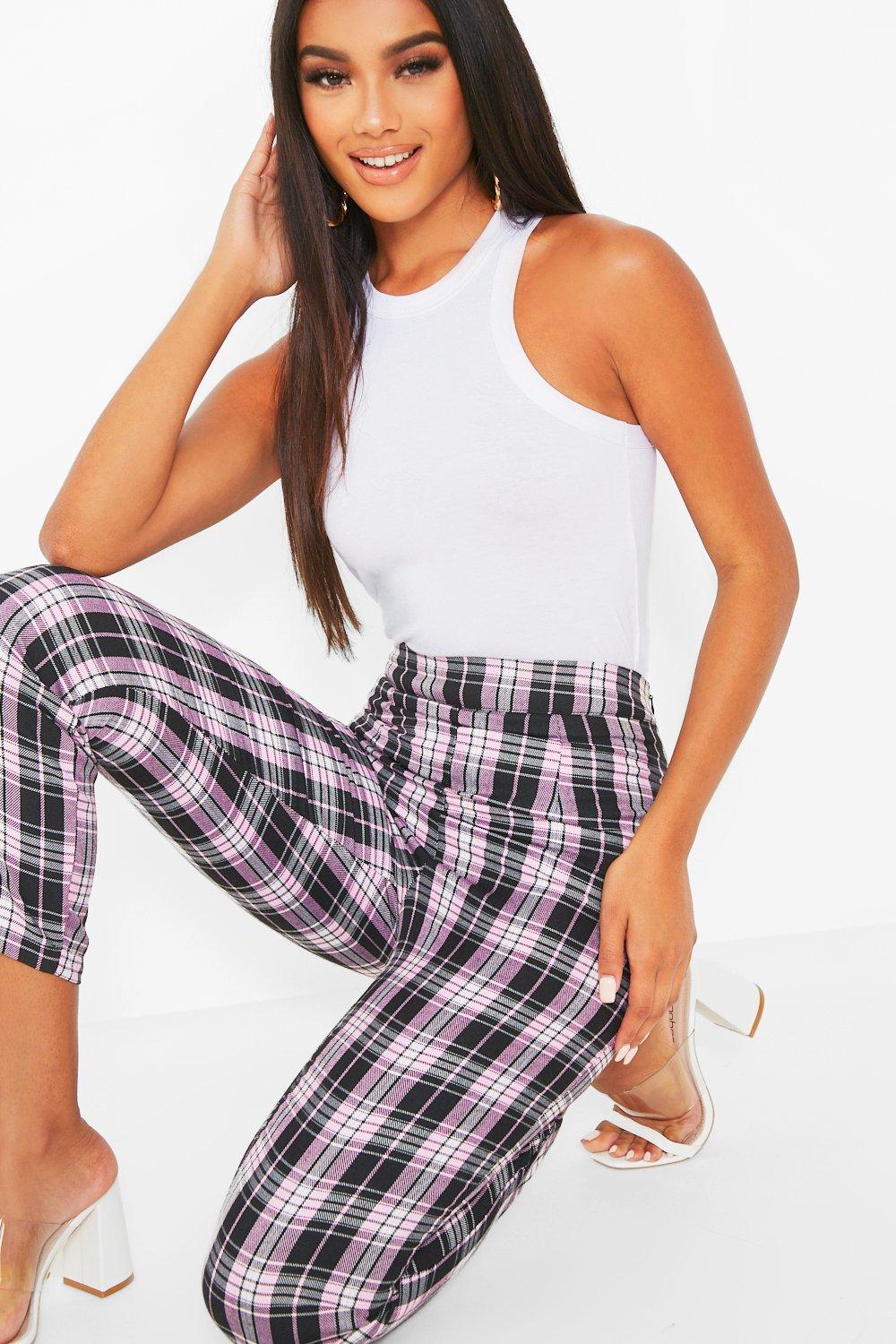 Boohoo hot sale plaid pants