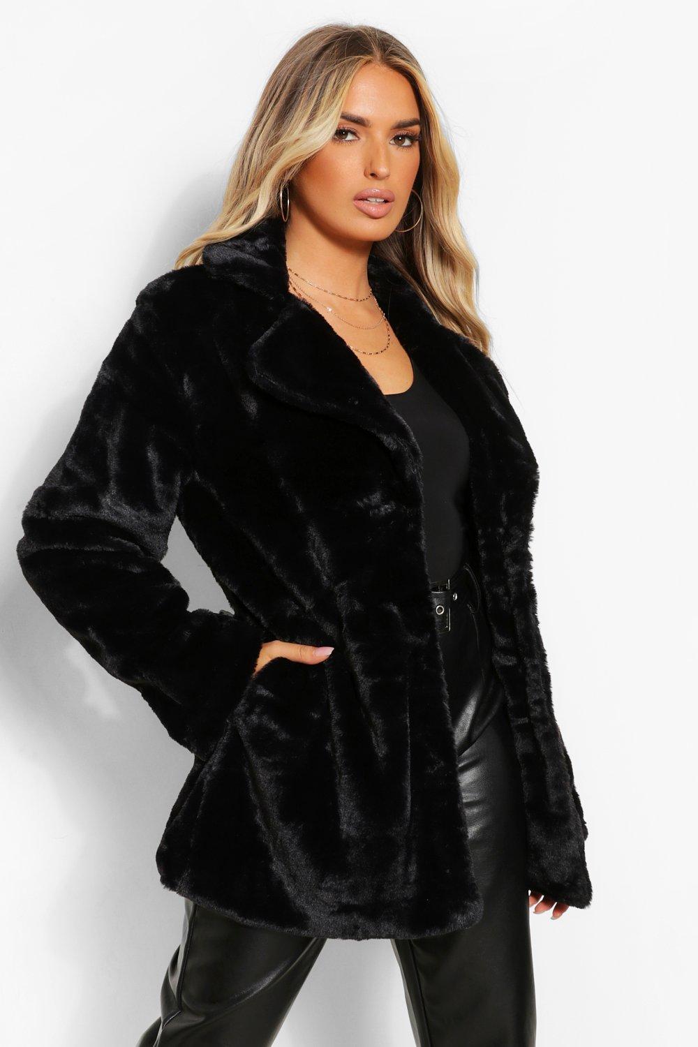 Boohoo faux shop fur coat