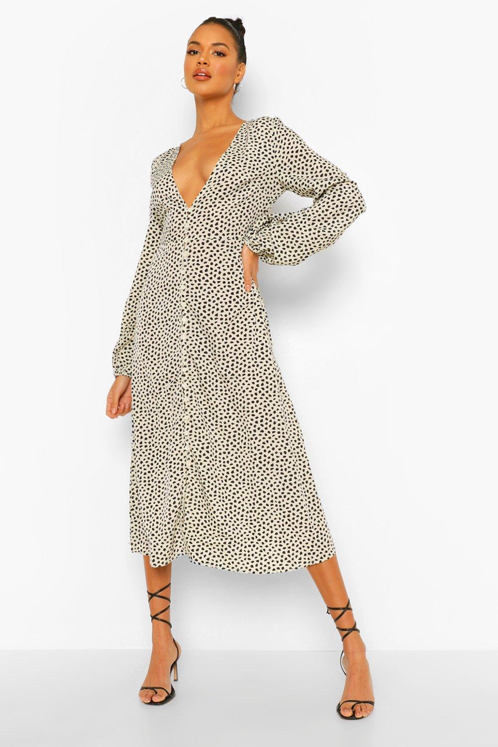 button through maxi dress uk