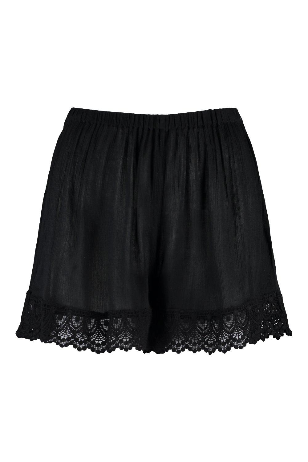 Lace Edge Short | boohoo