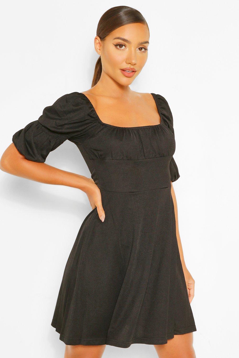 boohoo black dresses sale