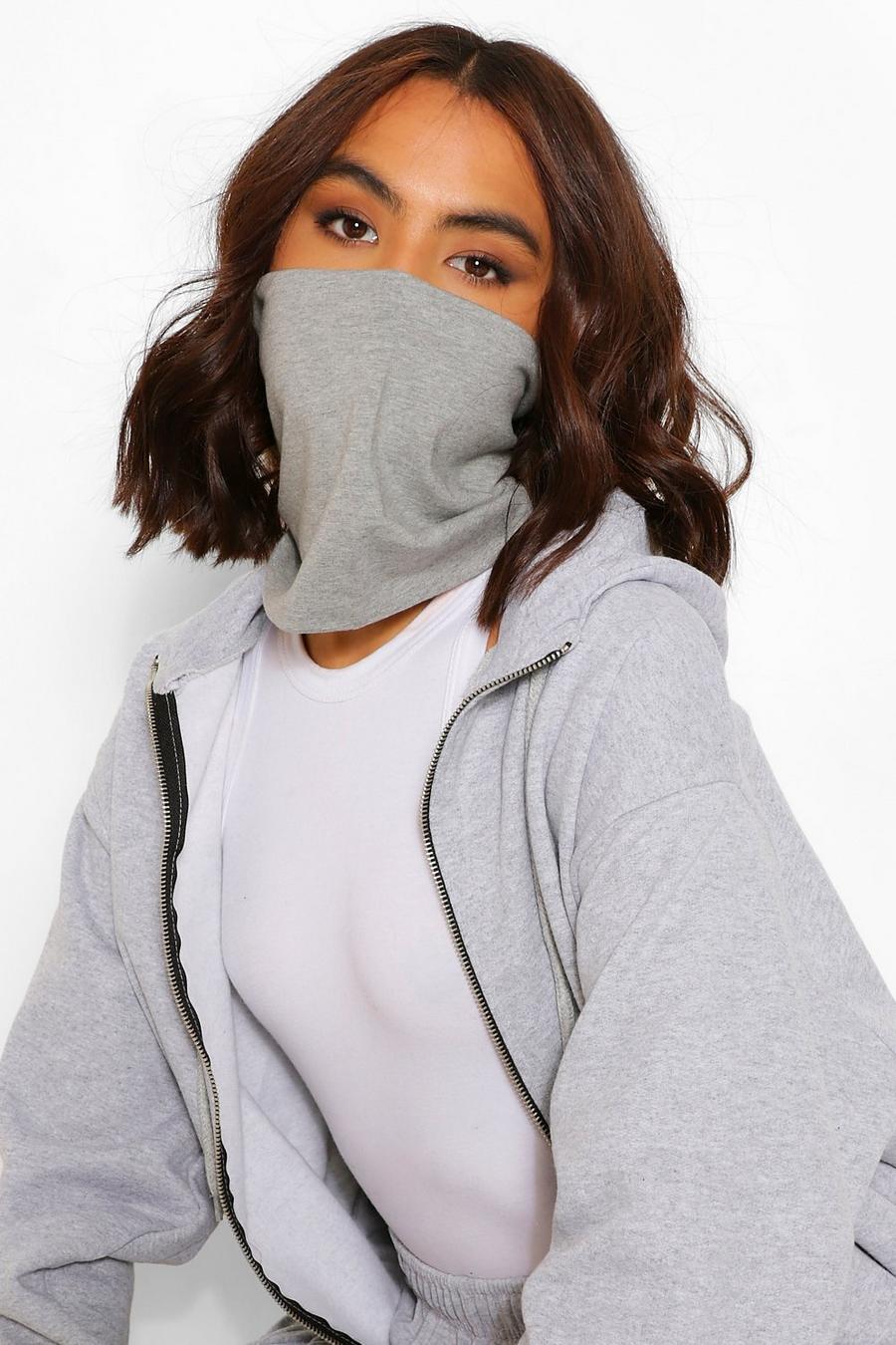 Fashion-Gesichtsbedeckung mit Loop-Schal , Grau image number 1