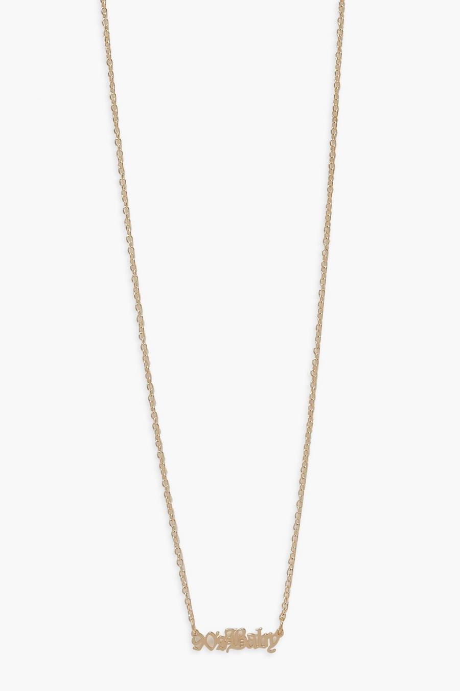 Gold 90's Baby Layering Necklace image number 1