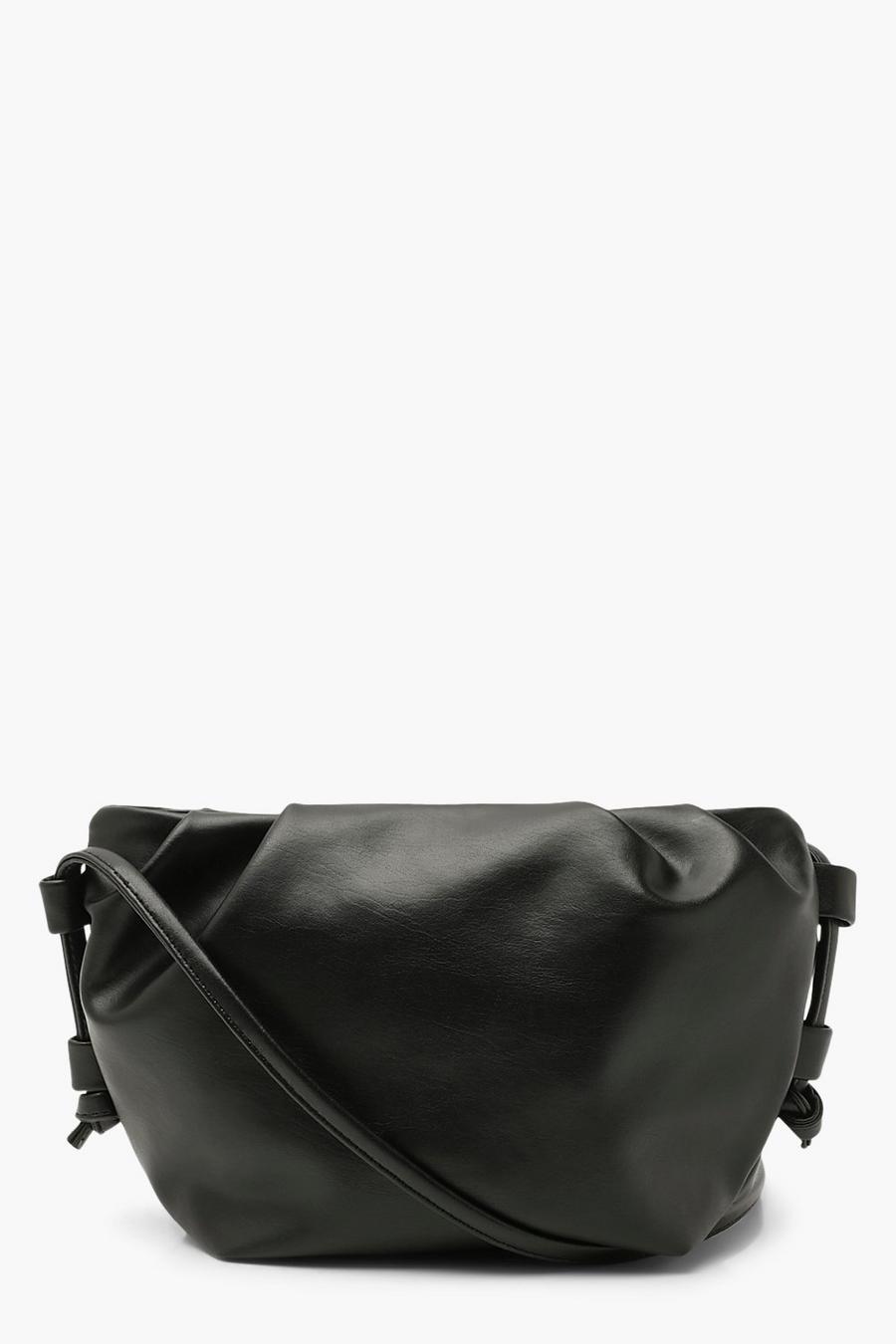 Slouchy Pleated Cross Body Bag image number 1