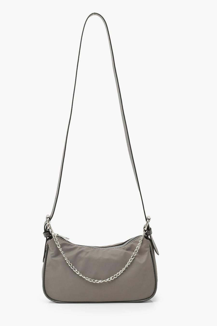 Nylon Crossbody Tas Met PU Bandje En Ketting image number 1