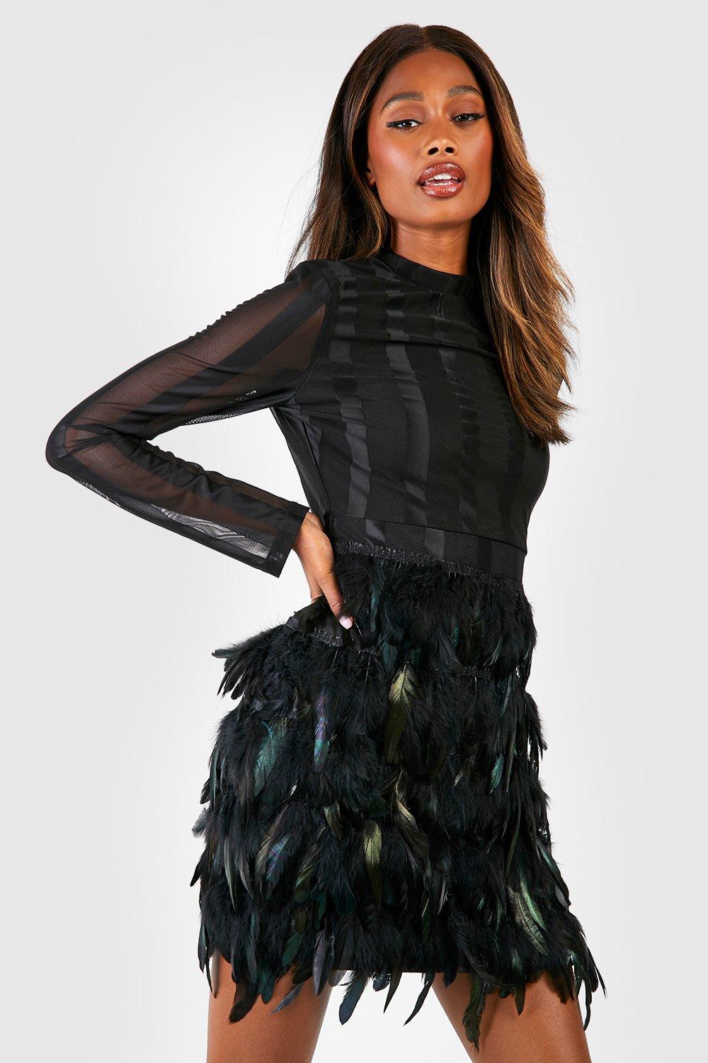 Black feather 2025 skirt size 18