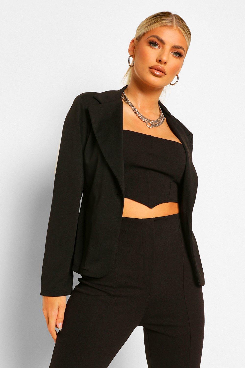 Lace deals back blazer