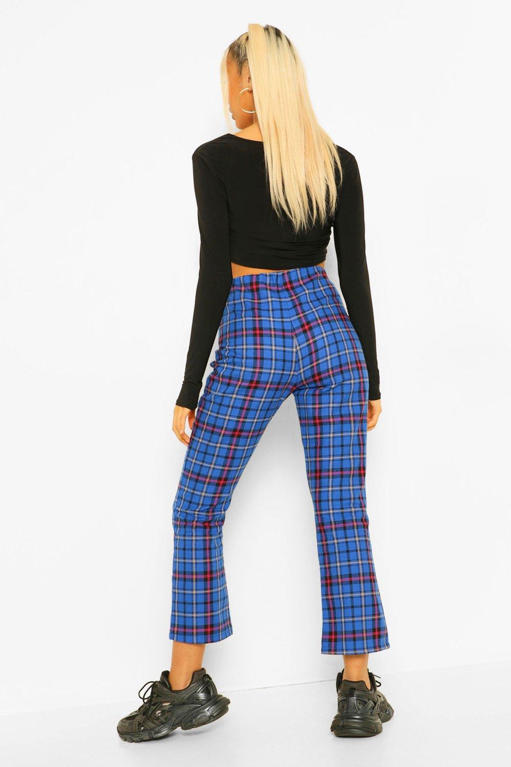 Checked Blazer Cigarette Trouser Suit Set