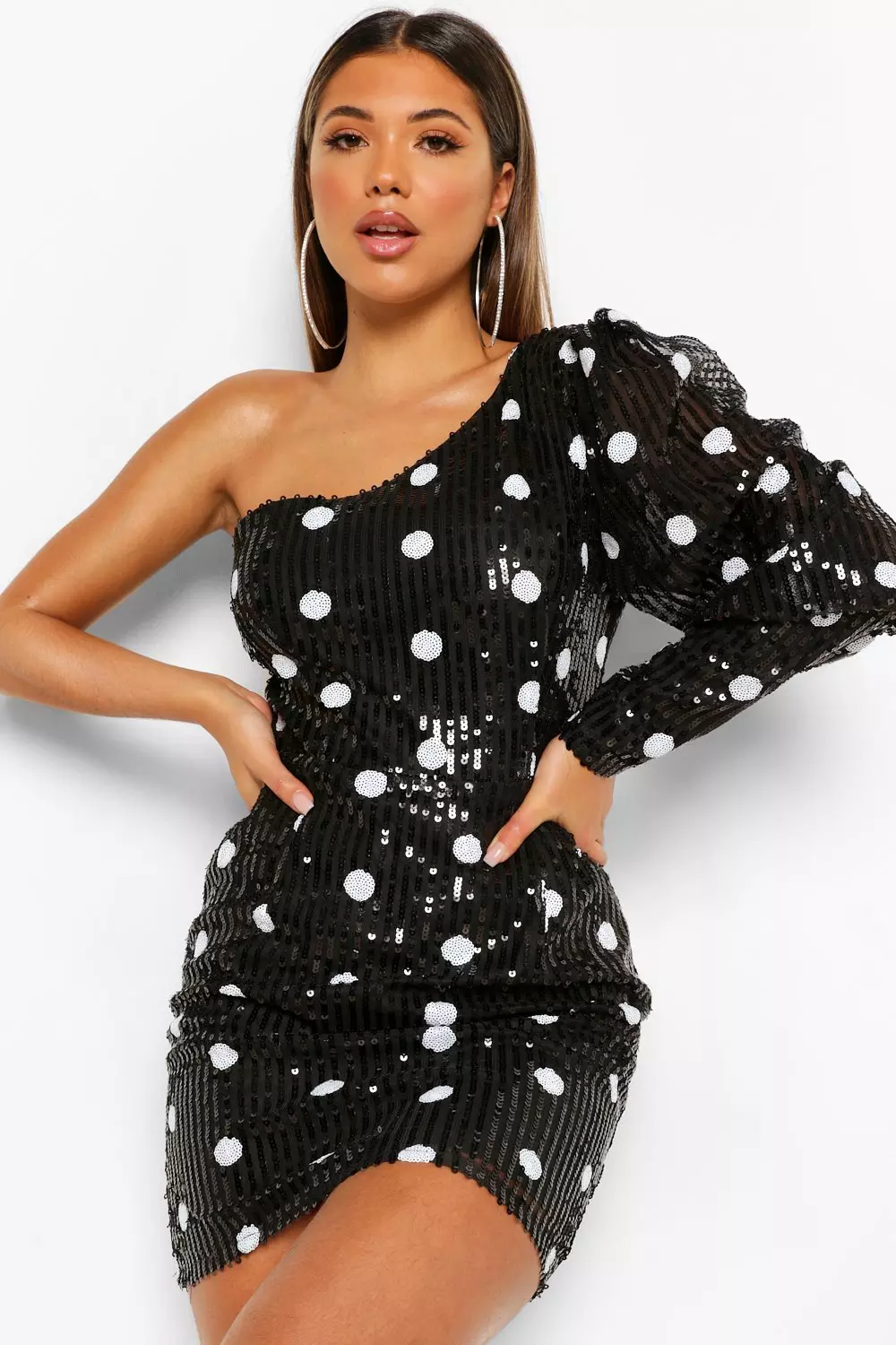 Polka dot sequin on sale dress