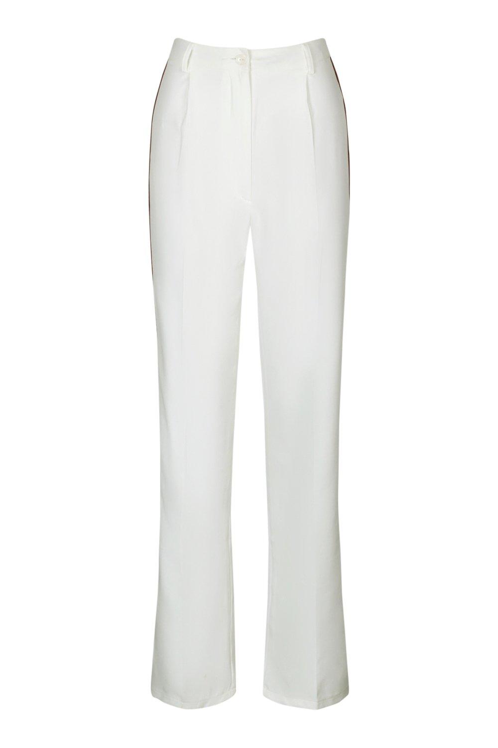 Premium Pearl Trim Tailored Pants