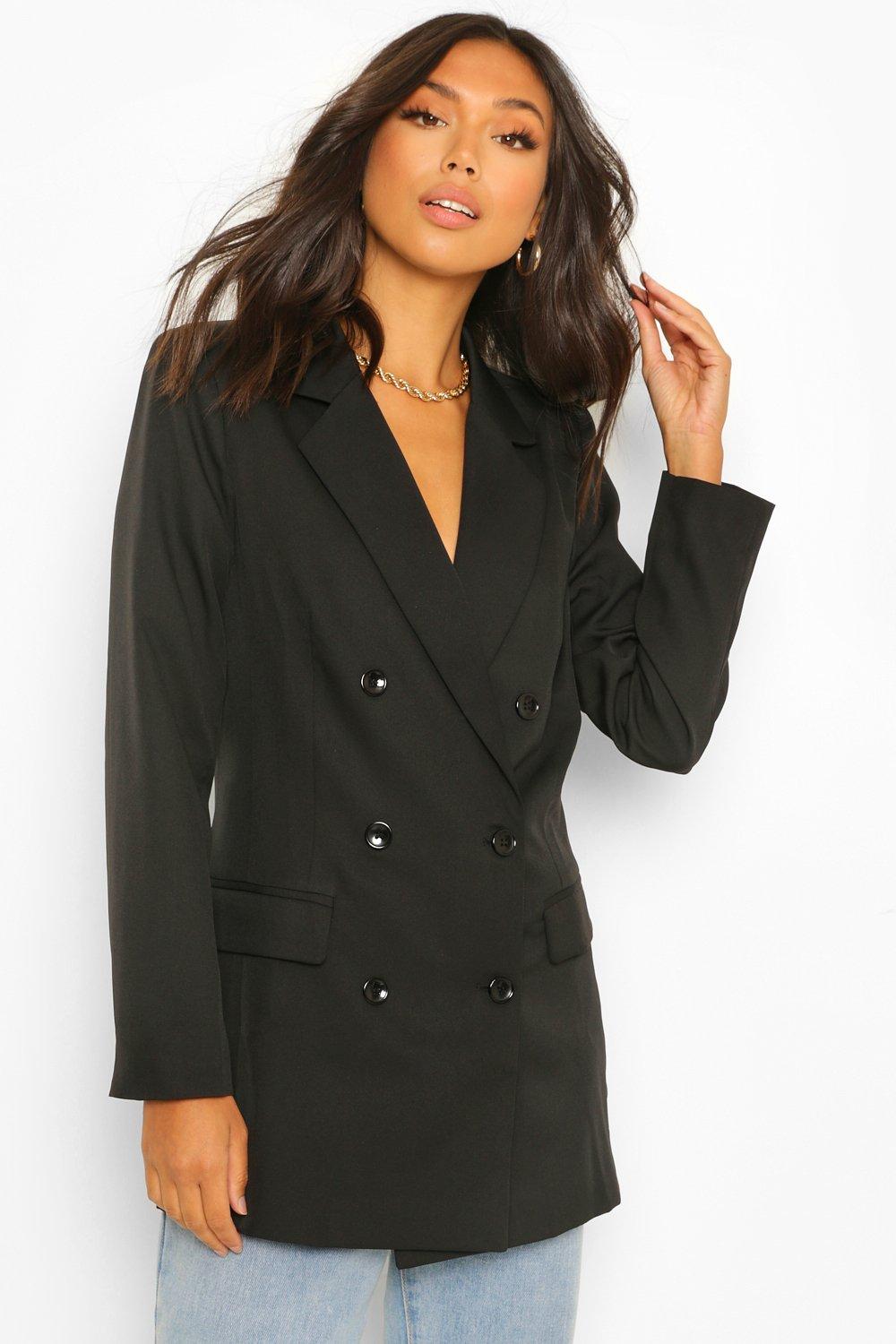 Boohoo long blazer best sale