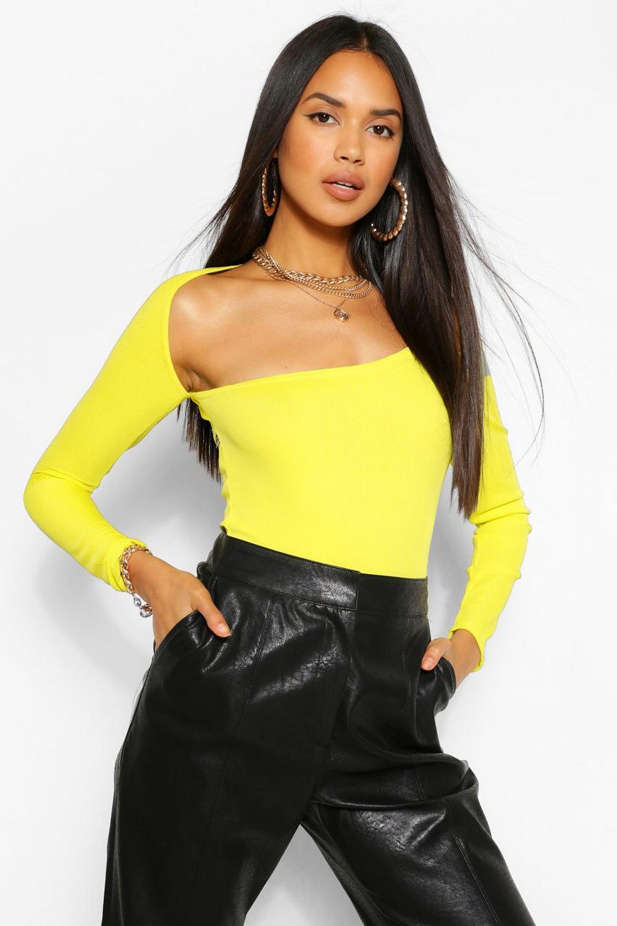 Chartreuse The Cut Out Bodysuit image number 1