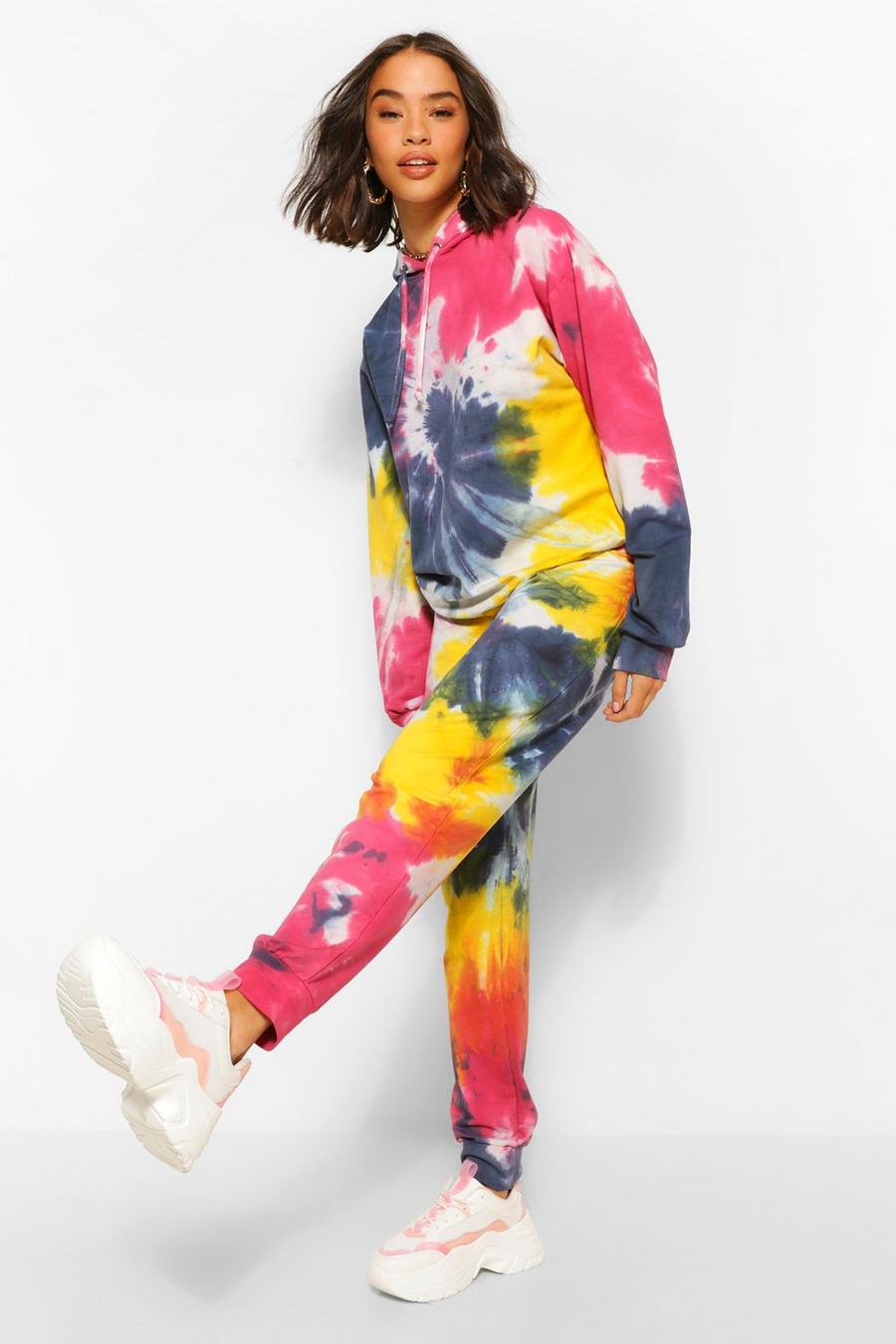 Red Tie Dye Joggers image number 1