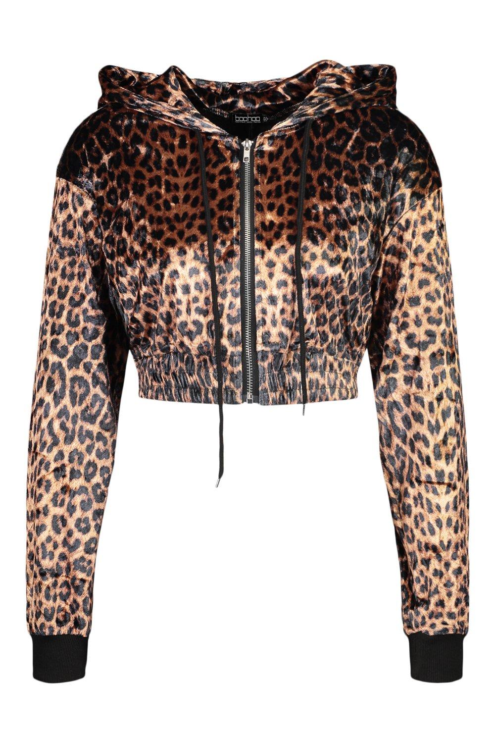 Leopard print hoodies on sale