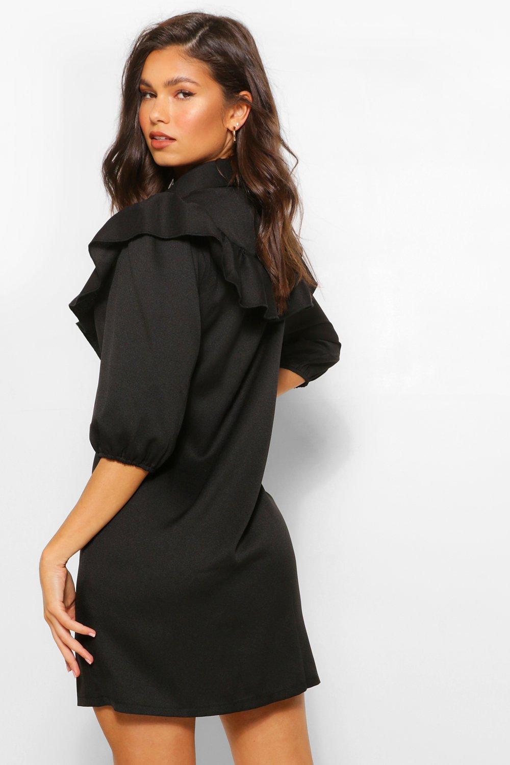 collared shift dress