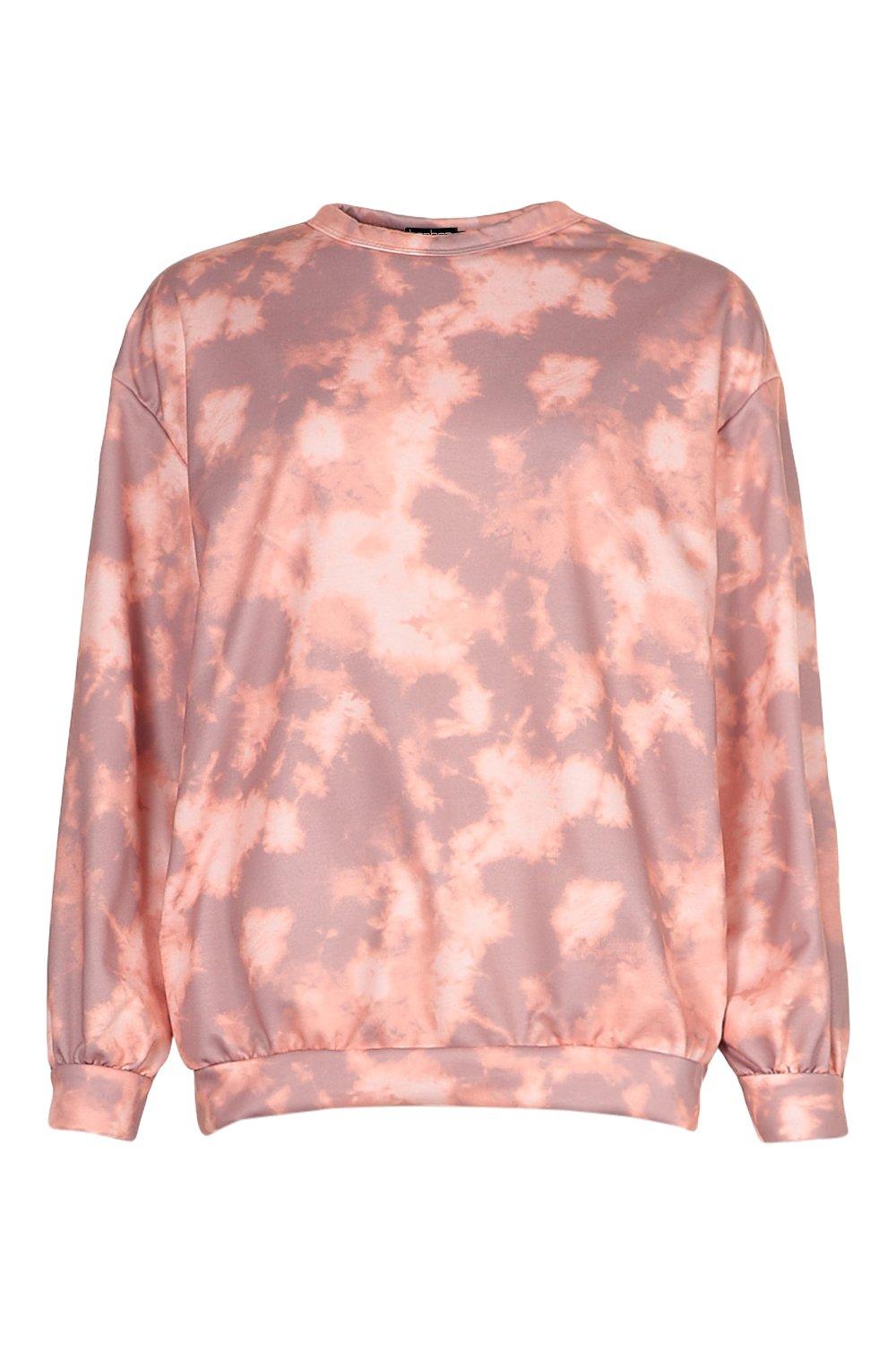 Tie Dye Crew Neck Oversized Sweatshirt