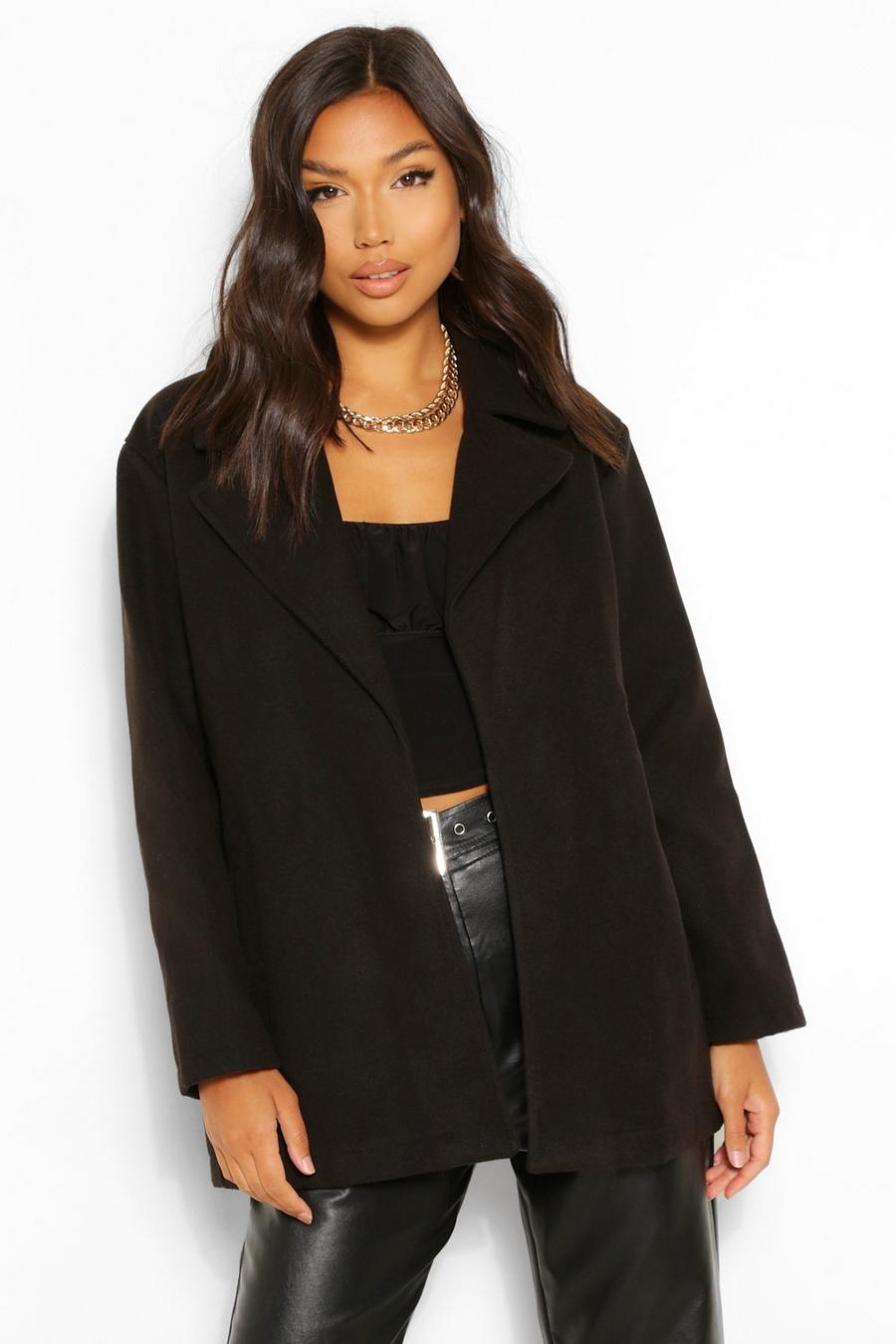 Oversized Collared Wool Look Coat image number 1