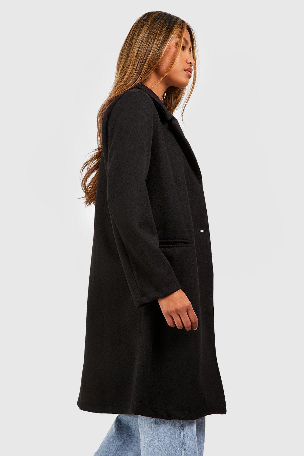 Boohoo wool coat online