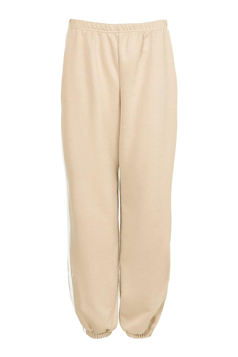 Boohoo beige joggers sale