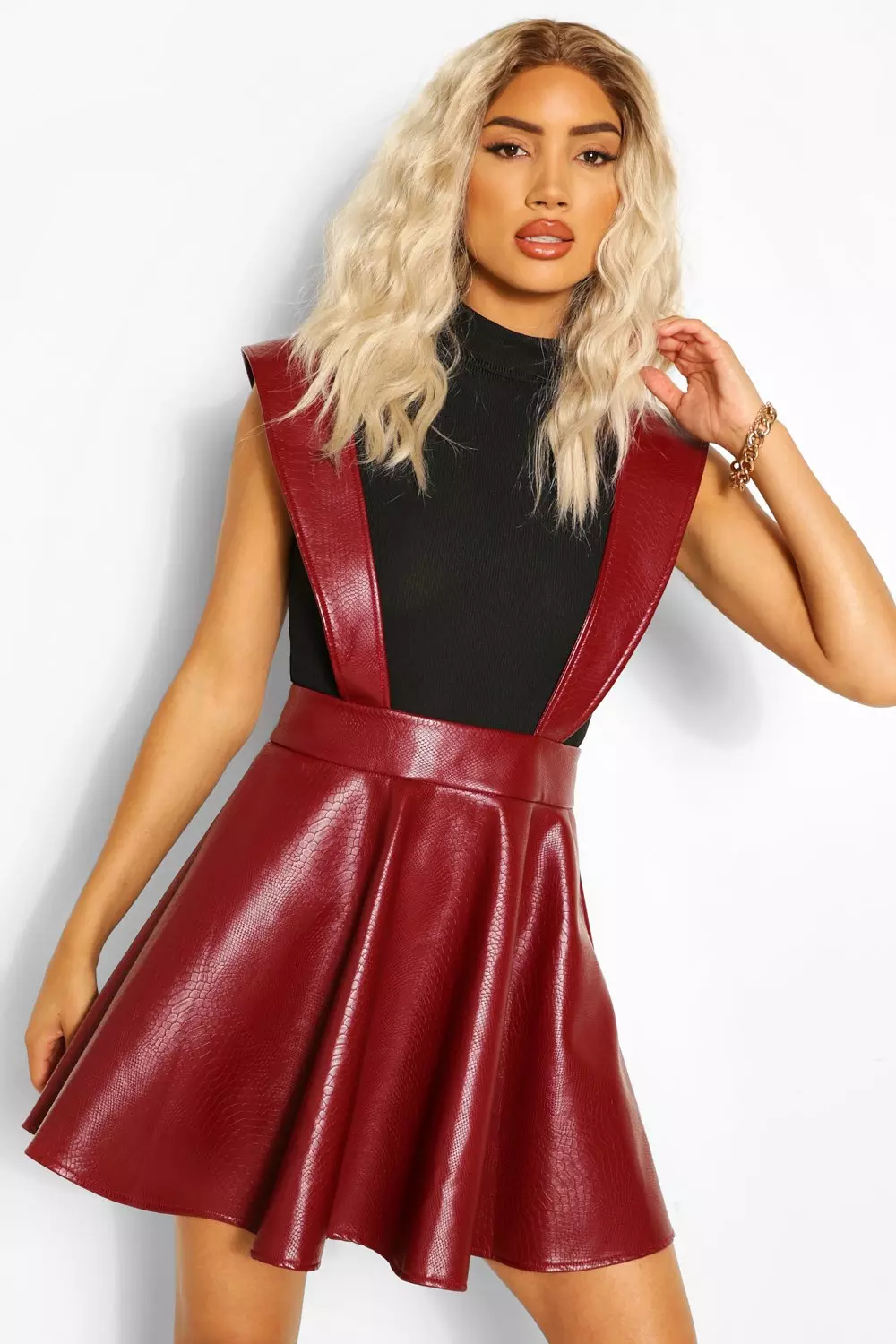 Pinafore shop skater skirt