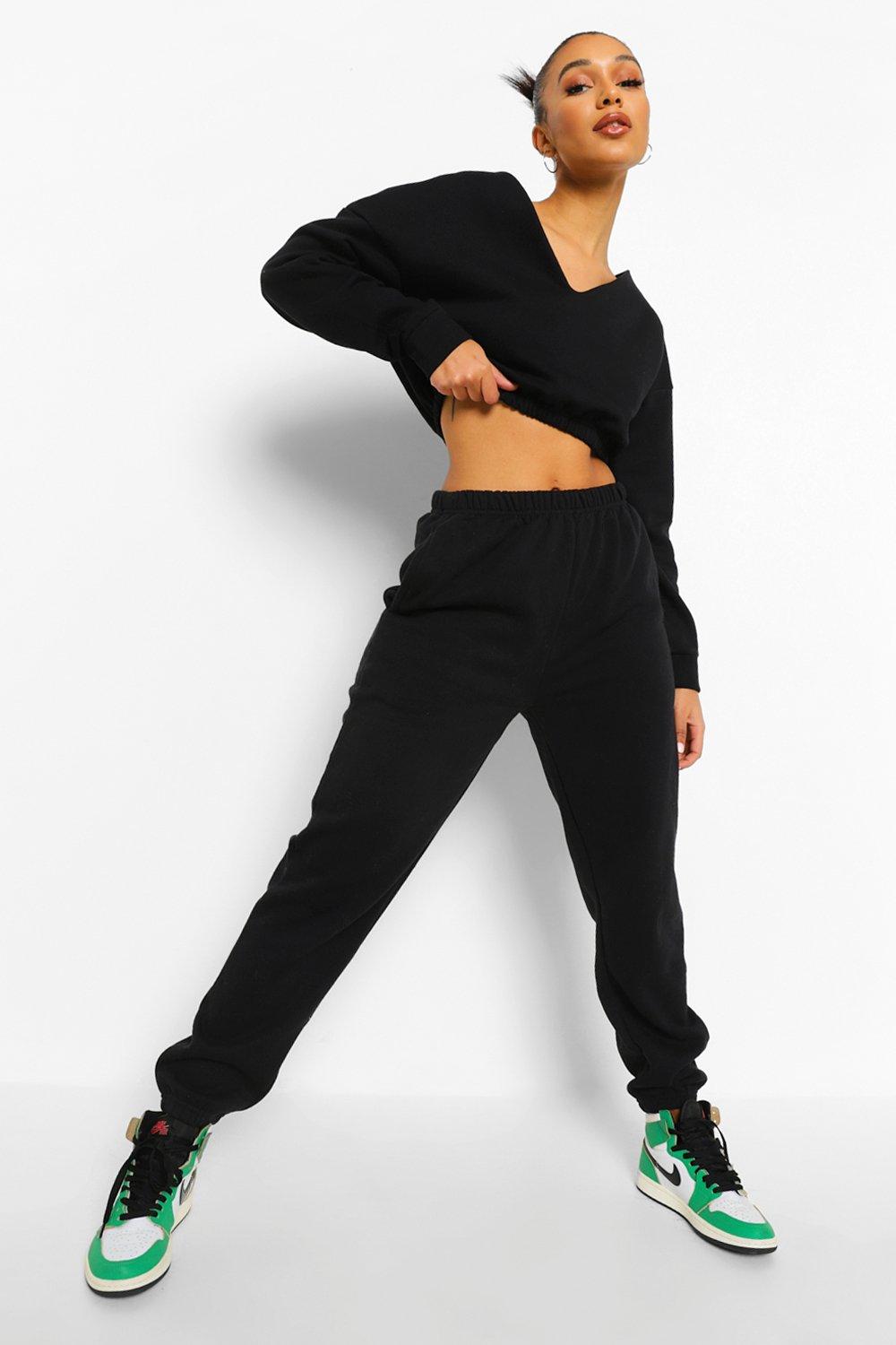 Cropped sweater 2025 and joggers set