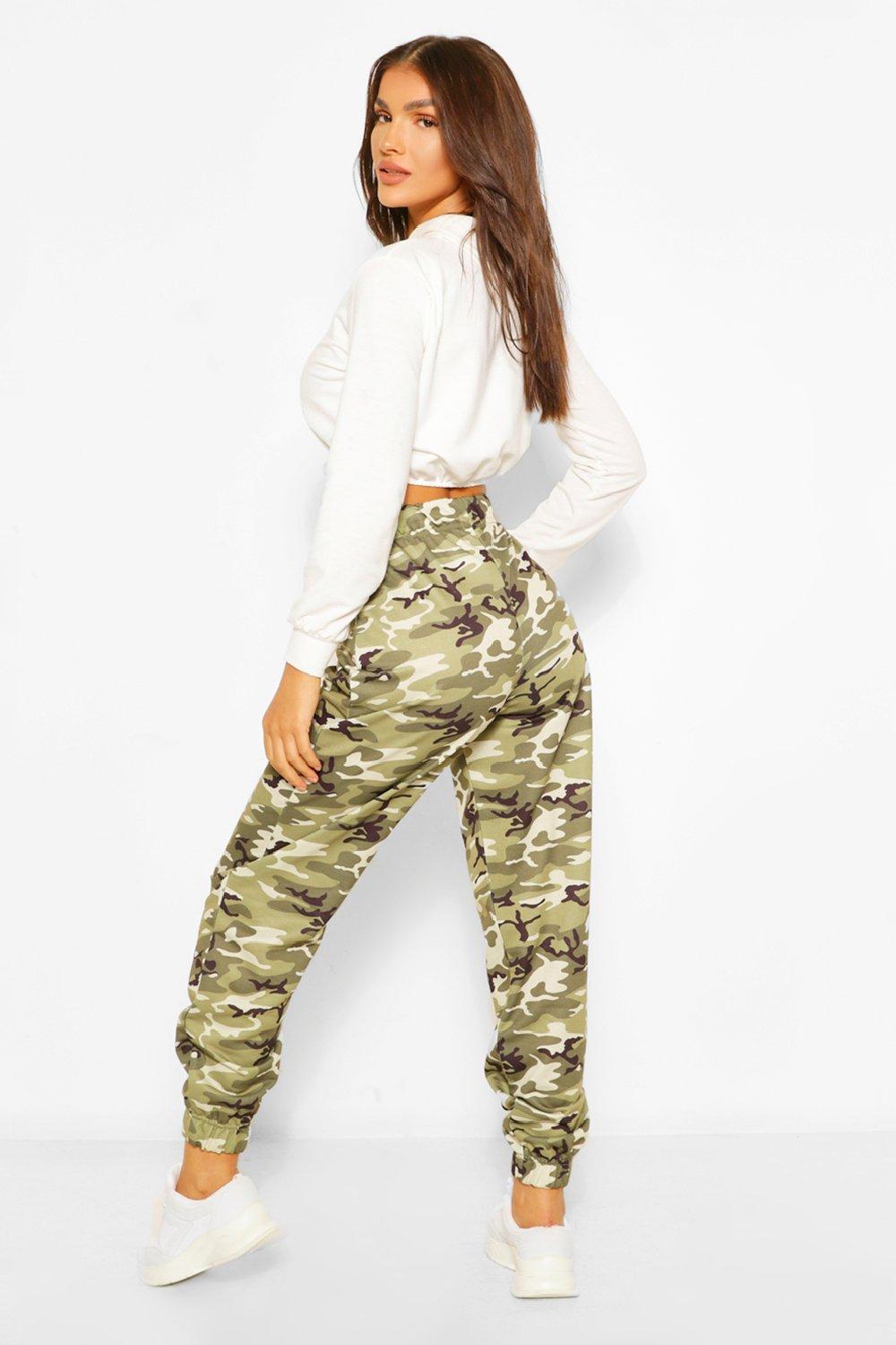 Boohoo discount camo joggers