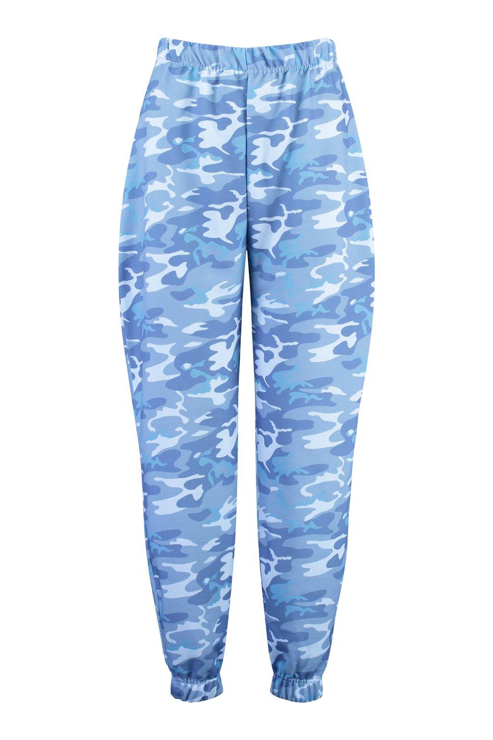 Blue camo joggers discount womens