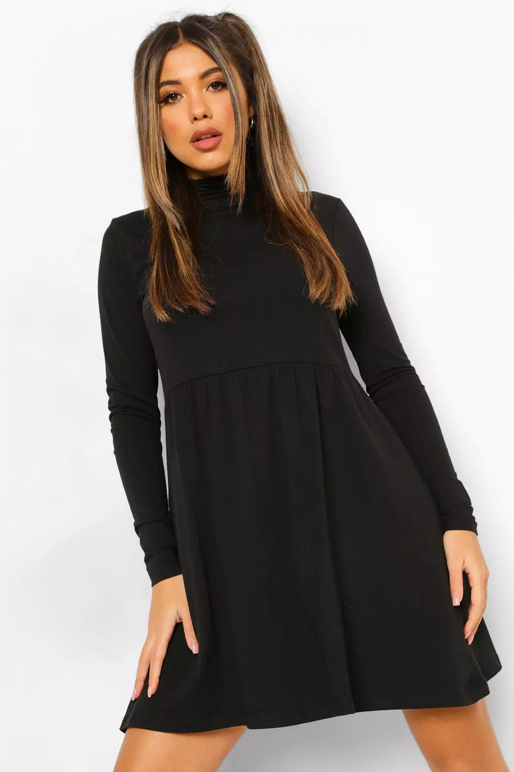 Roll neck store skater dress