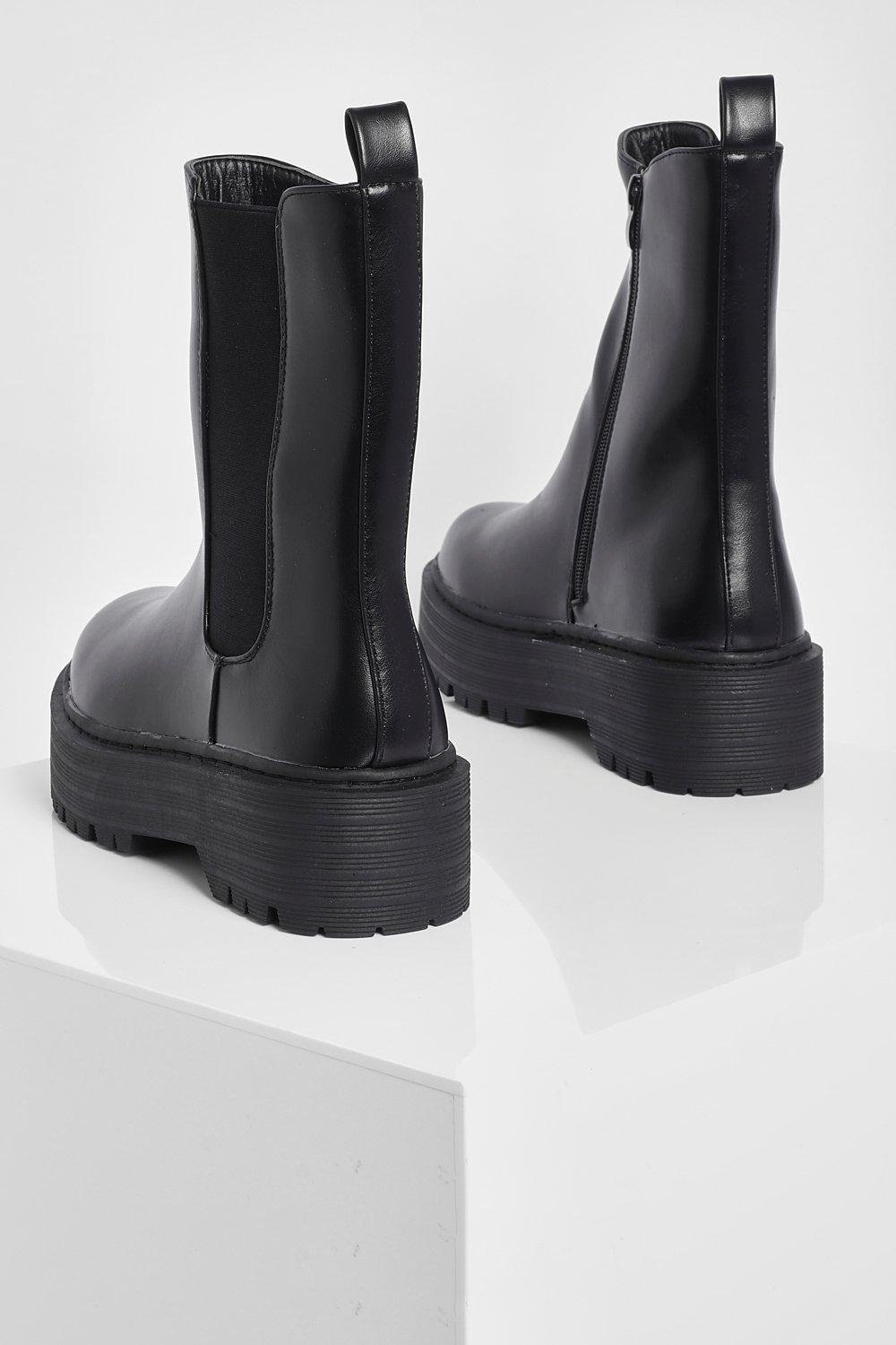 Grove chelsea boots met plateauzool