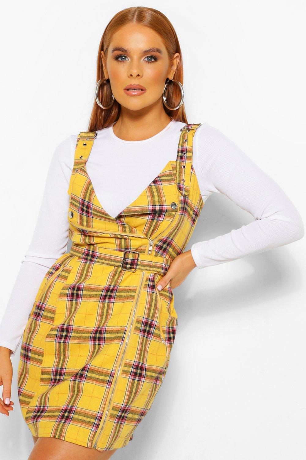 tartan pinny dress