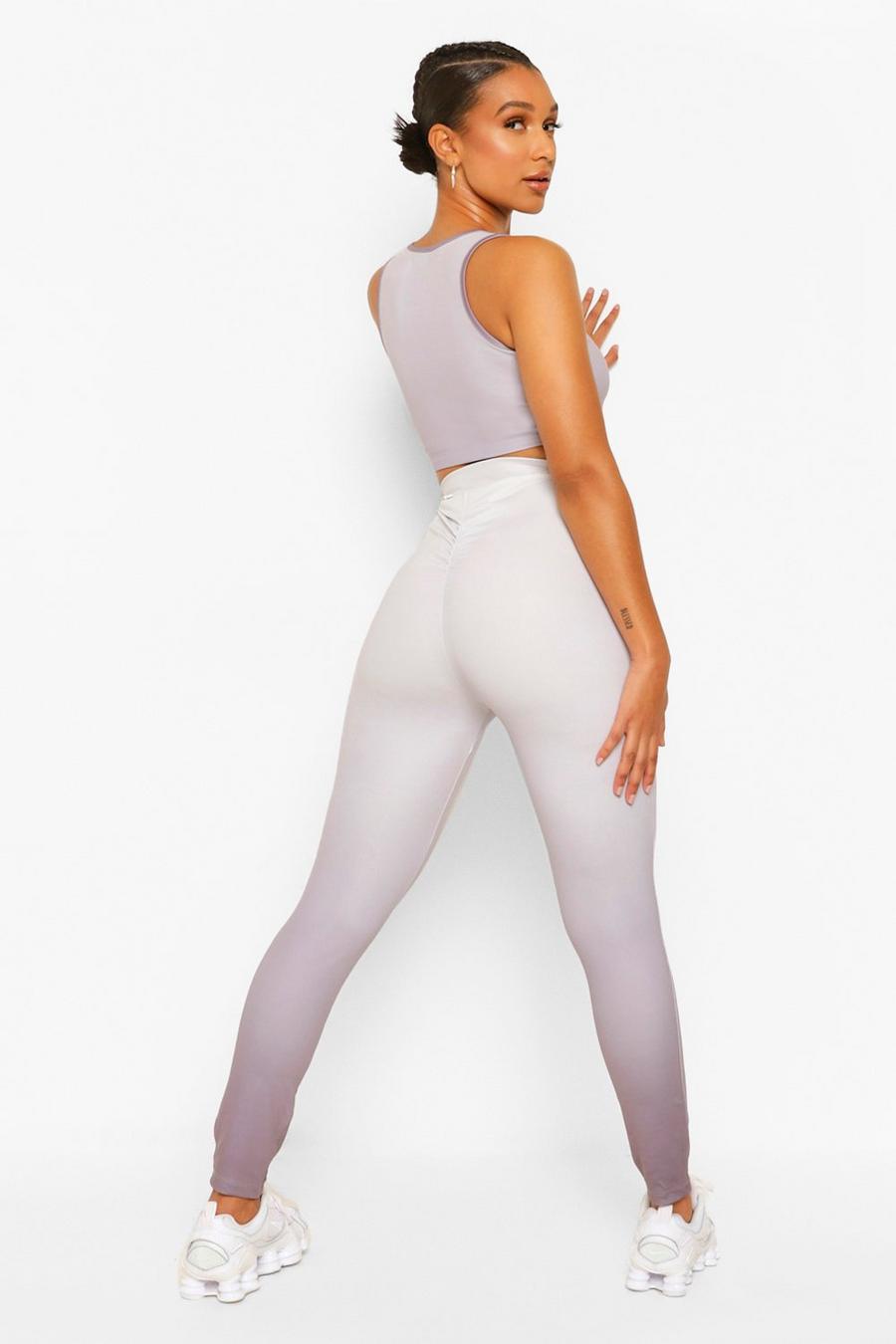 Grey Fit Ombre Booty Boost Gym Leggings image number 1