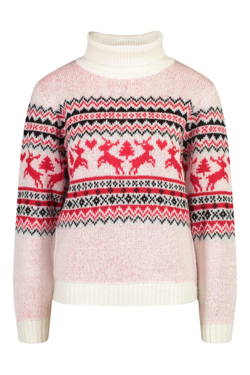 turtle neck cream jumper