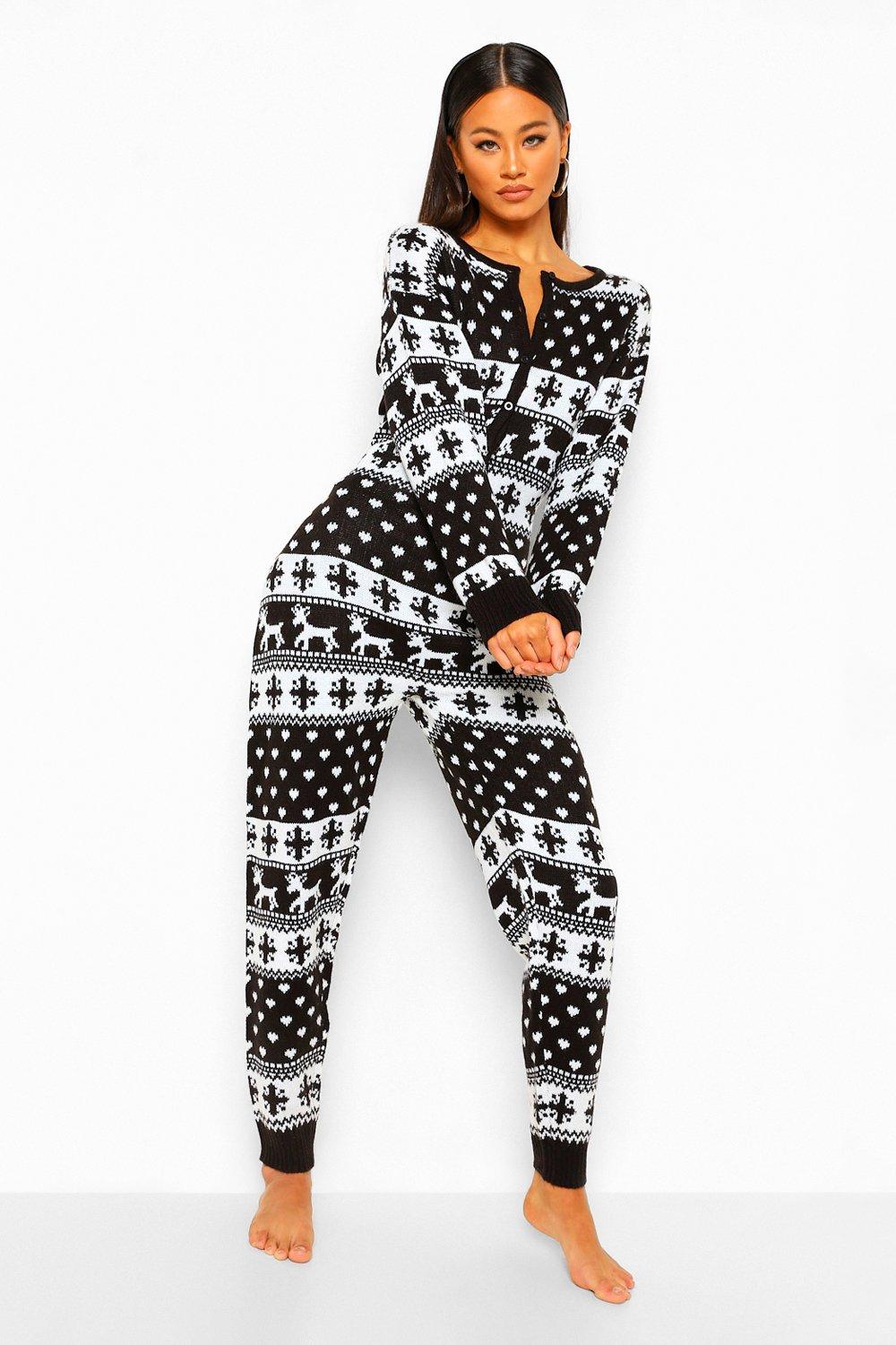 Black discount santa onesie