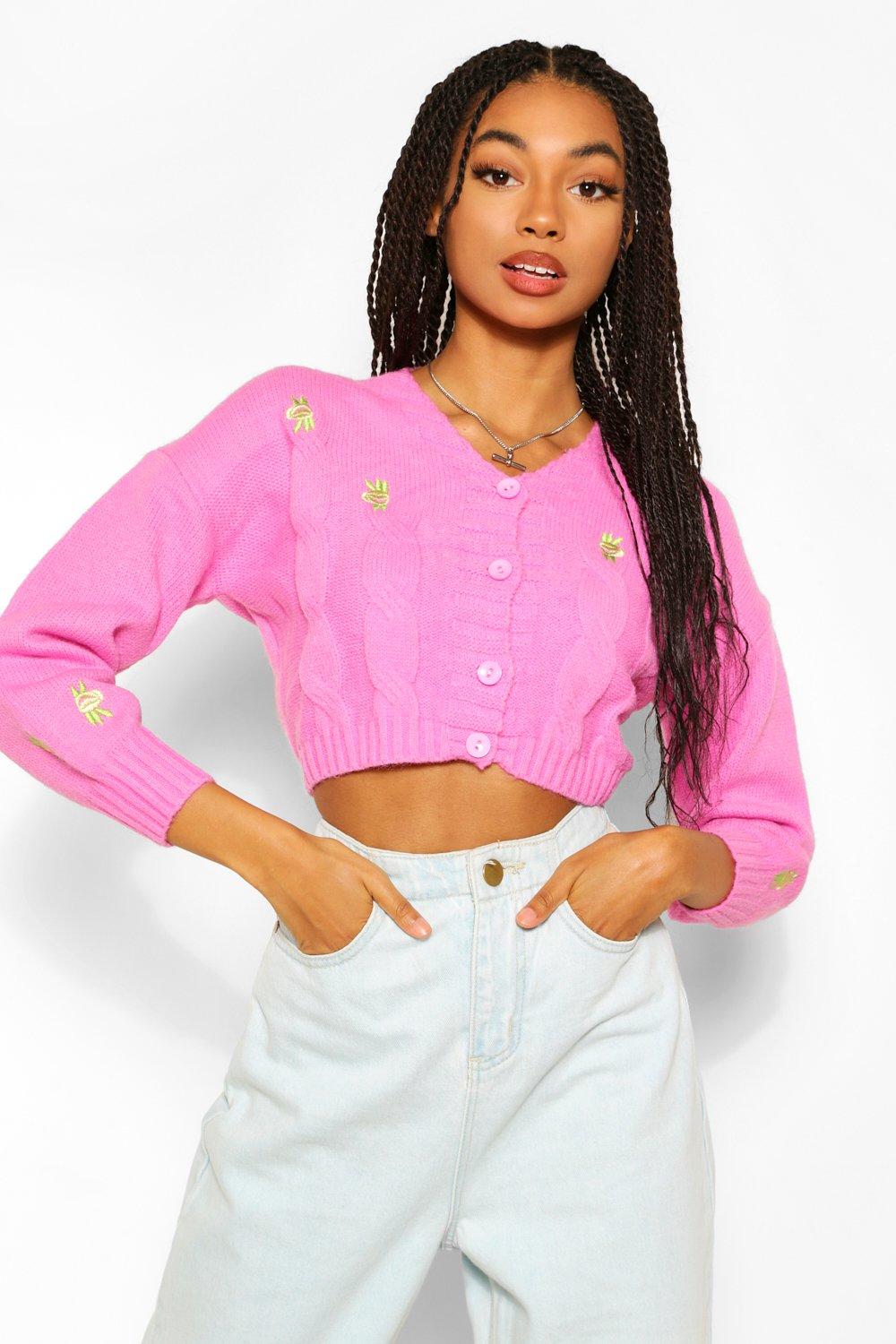 Cropped cardigan aesthetic hotsell