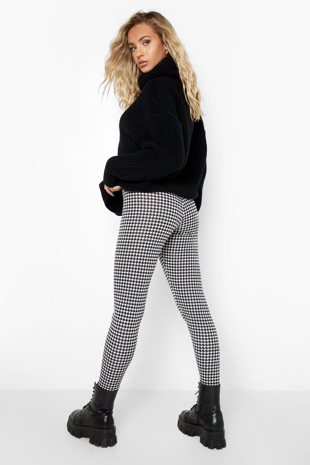 Legging pied 2025 de poule femme