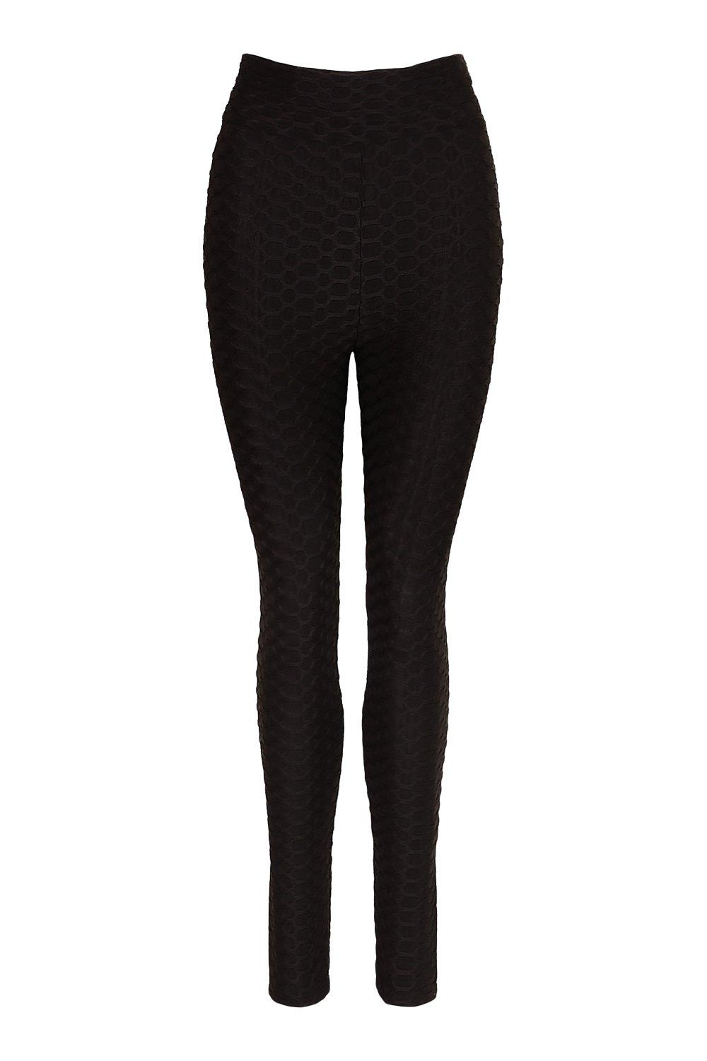 Leggins negros para mujer Textured