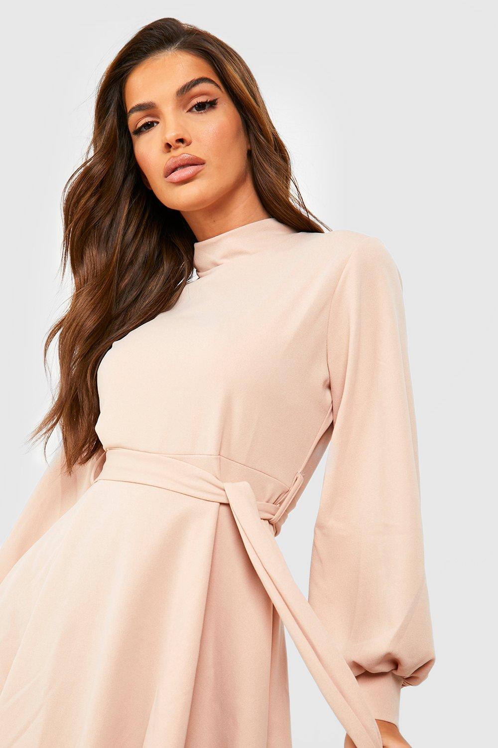 High neck skater dress best sale