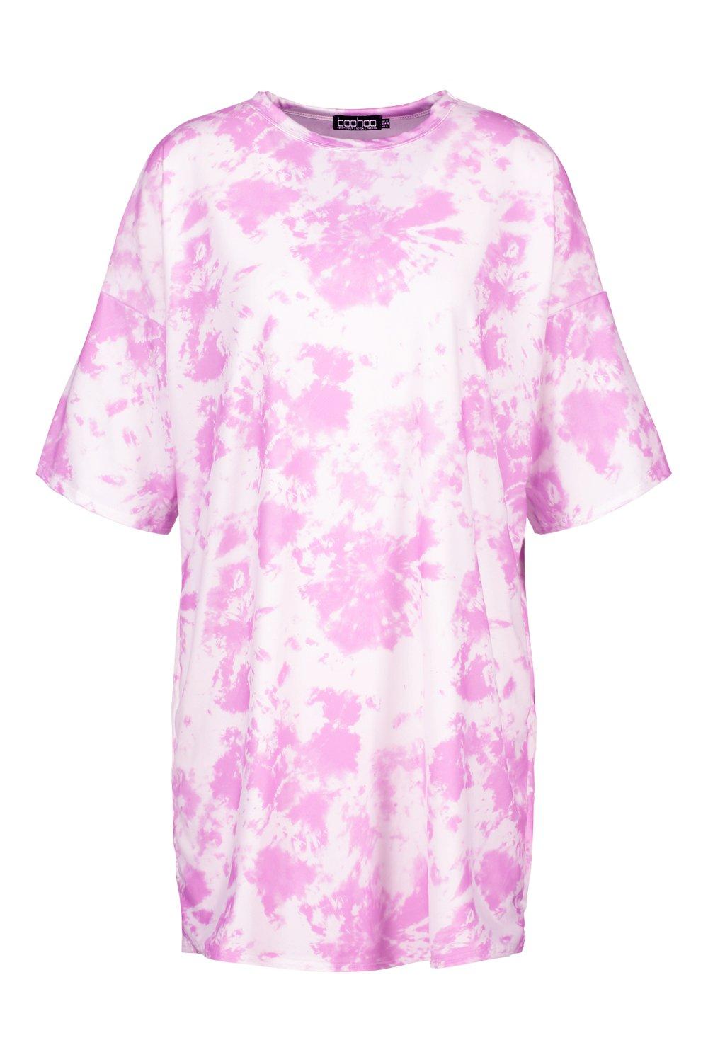 Tie dye drop 2025 shoulder oversized tee