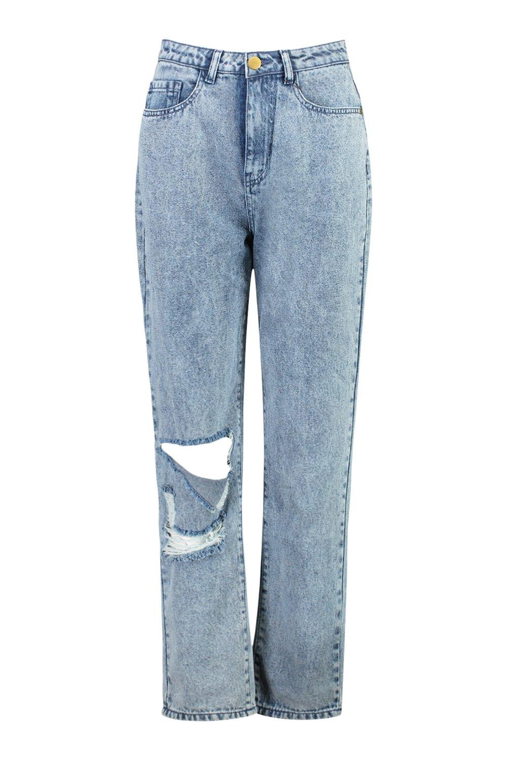 acid wash boyfriend jeans