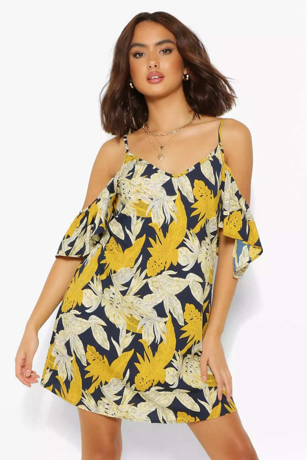 Cold shoulder sun online dress