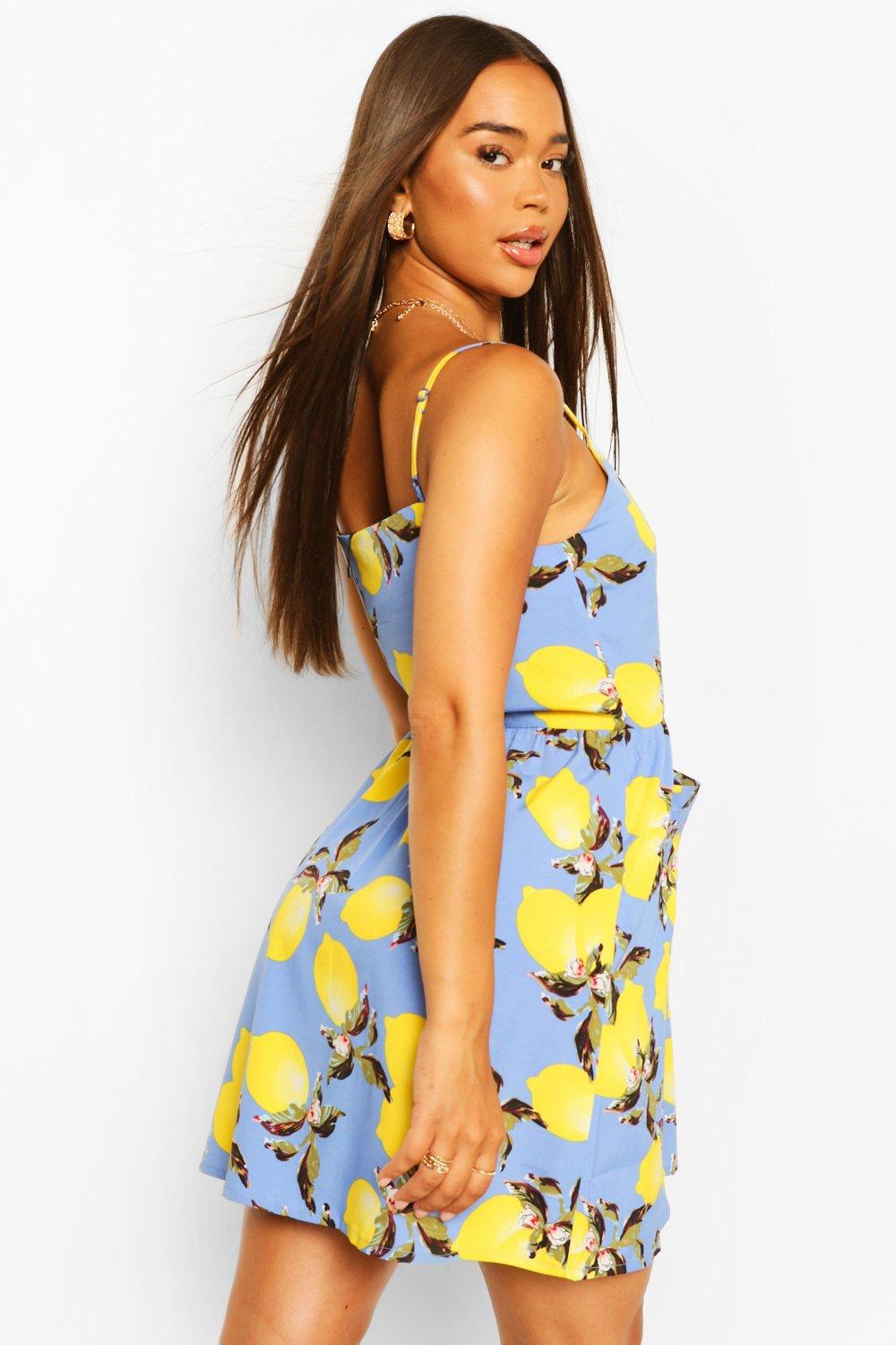 Lemon Print Sundress