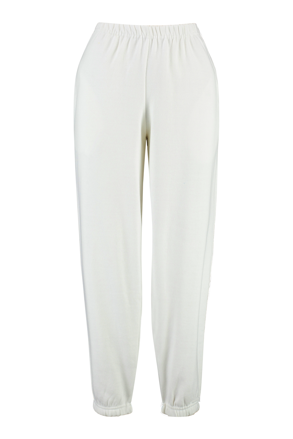 White Basic Oversized Joggers