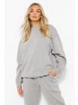 Grey marl grau Basic Oversized Sweatshirt