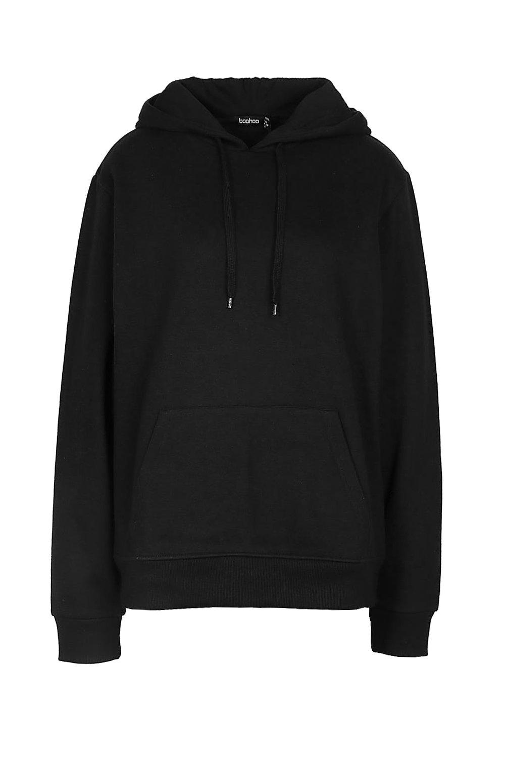 Hoodie black basic new arrivals