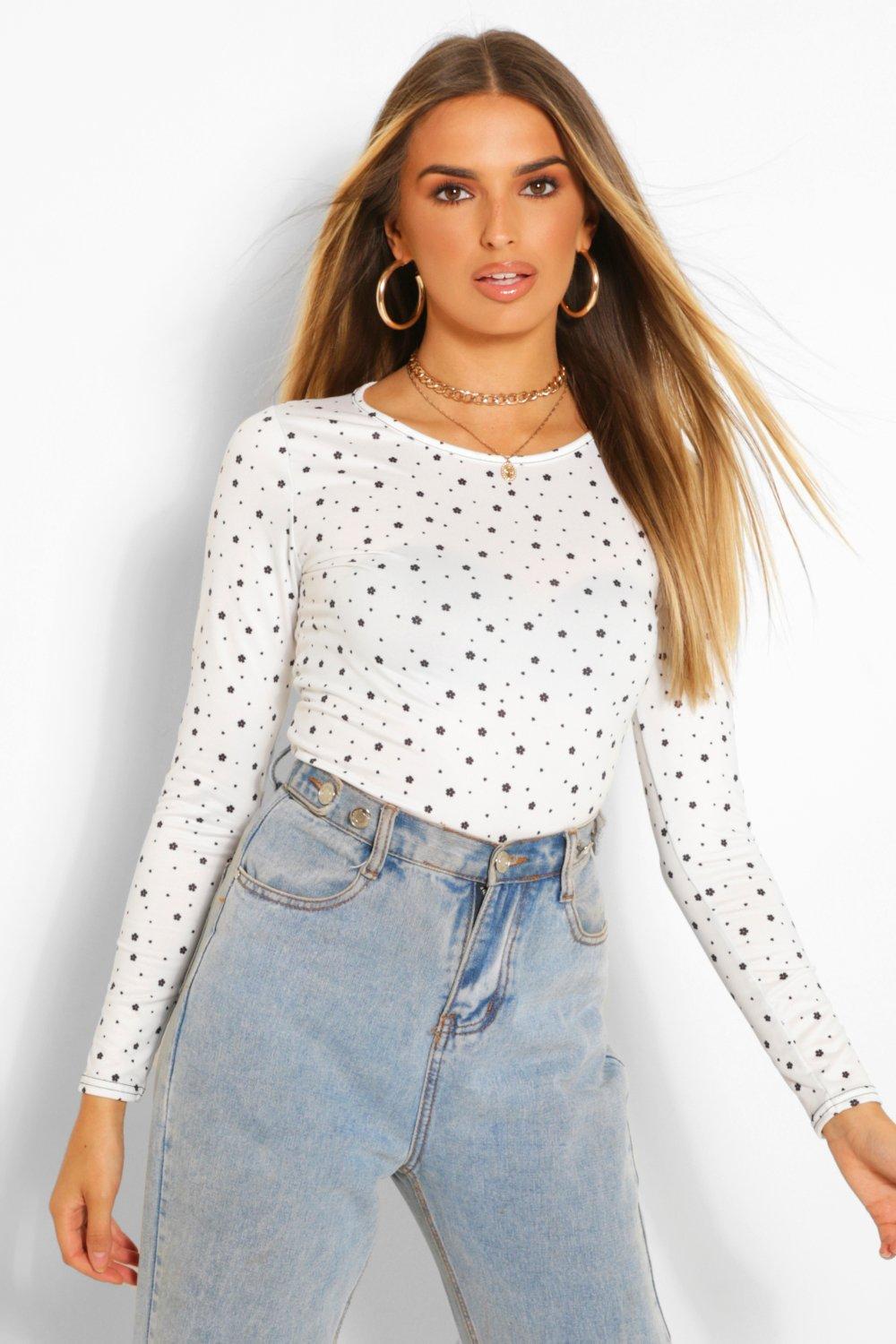 Ditsy print top sale