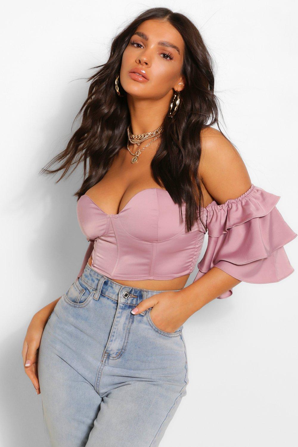 ruffle corset top