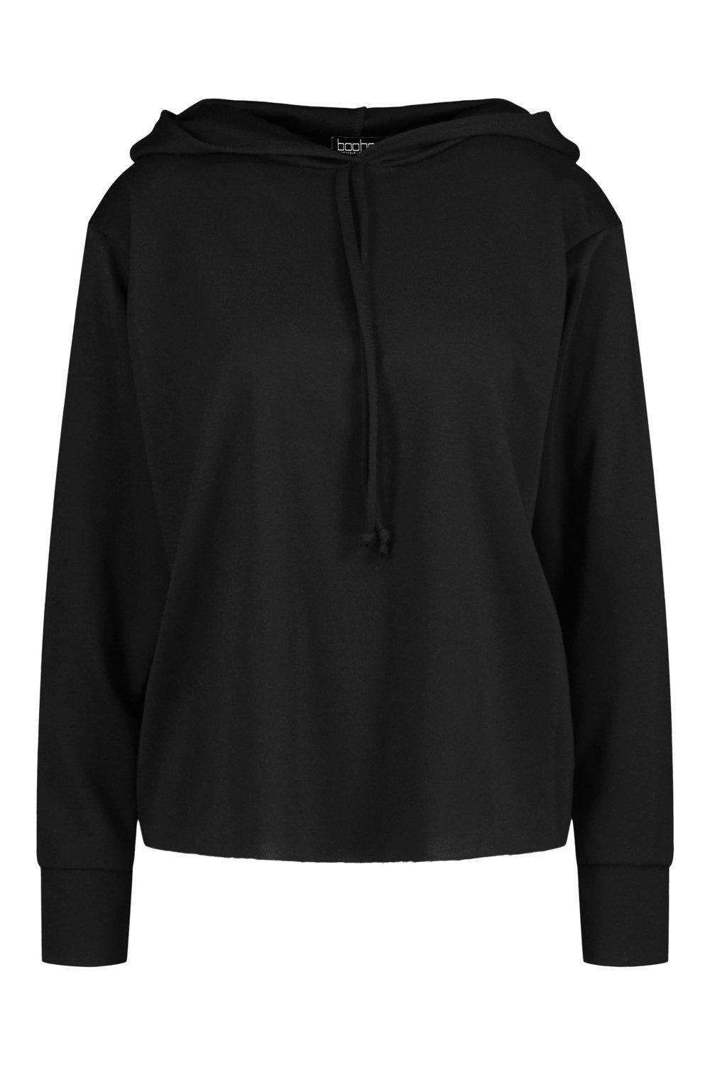 Boxy Drawstring Hoodie