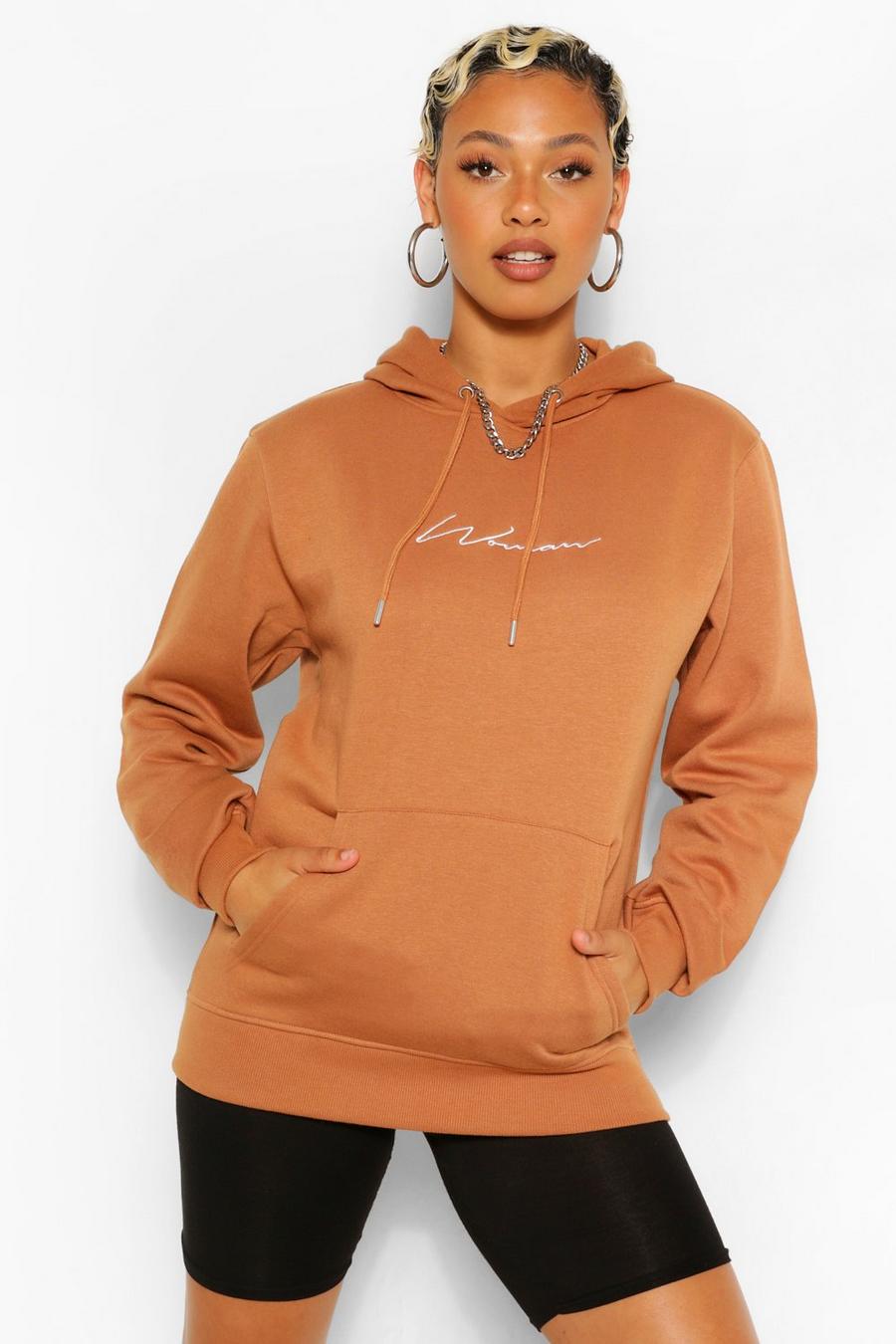 Rust Woman Signature Oversize hoodie image number 1