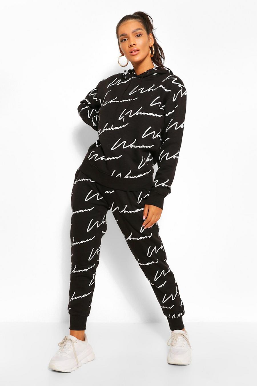 Black Woman All Over Print Tracksuit image number 1